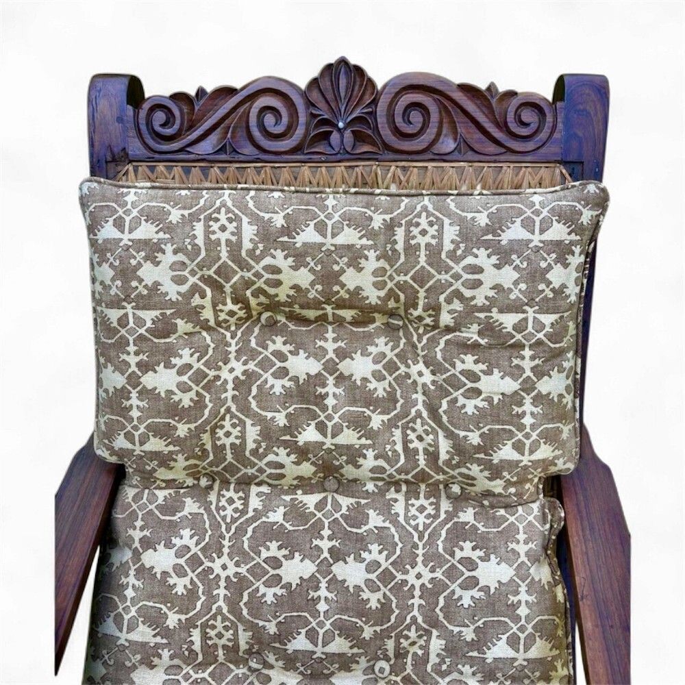 Fine 19th Century Anglo Indian Bombay Rosewood Planters Chair photo buy