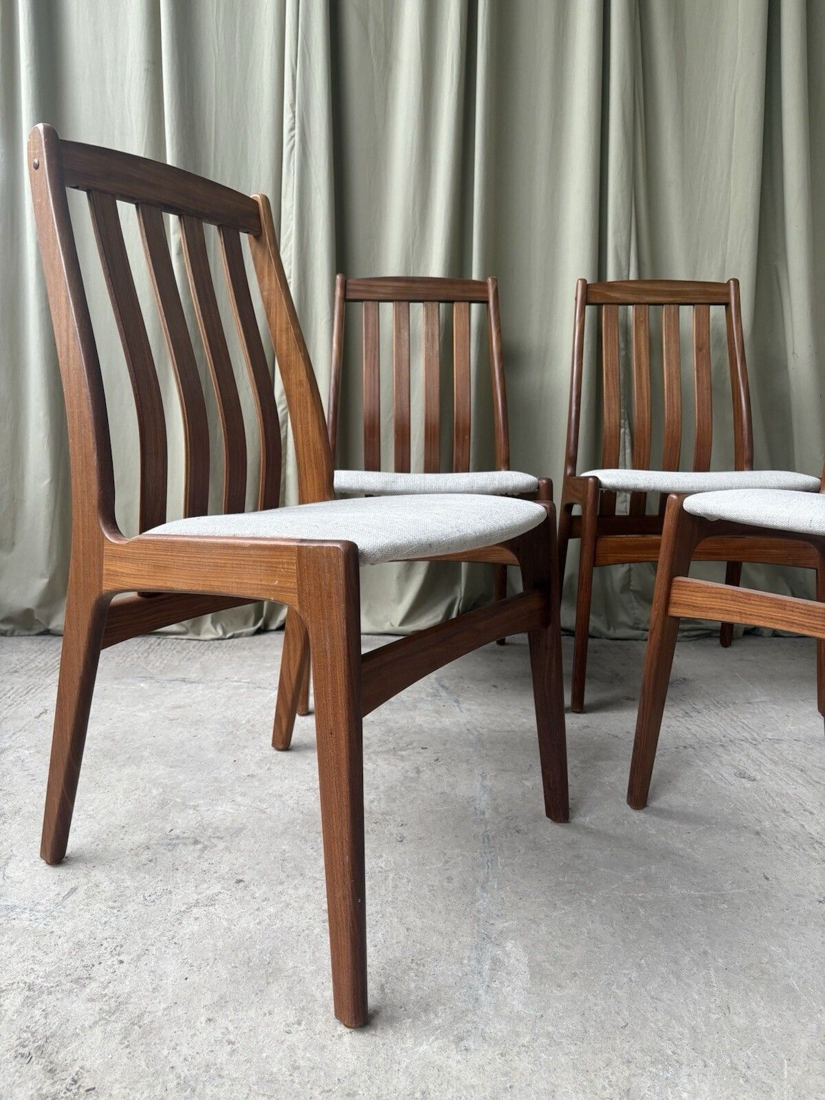 Vtg Mid Century 4 Schonning & Elgaard Danish Dining Chairs Retro Scandi R1005 photo Furniture