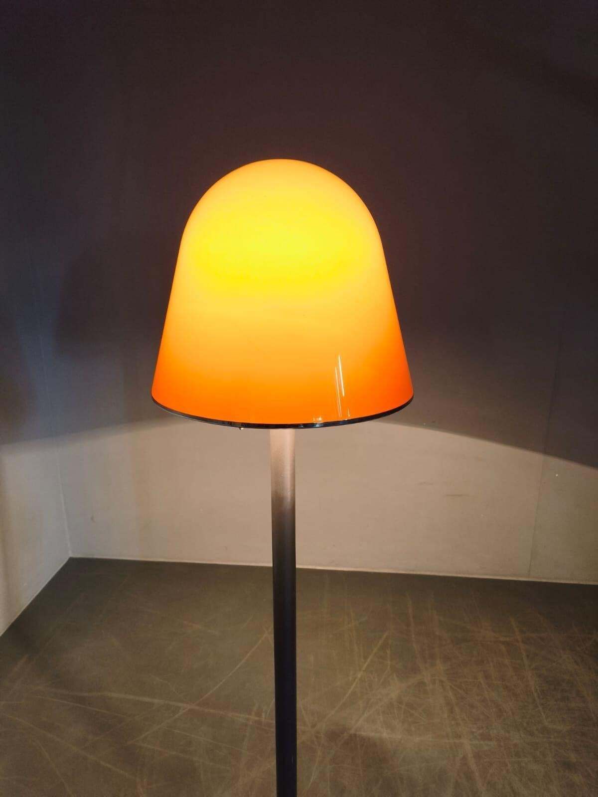 Rare Mid Century Modern Floor Lamp "Kuala " By Franco Bresciani, Italy , 1970s photo vinterior
