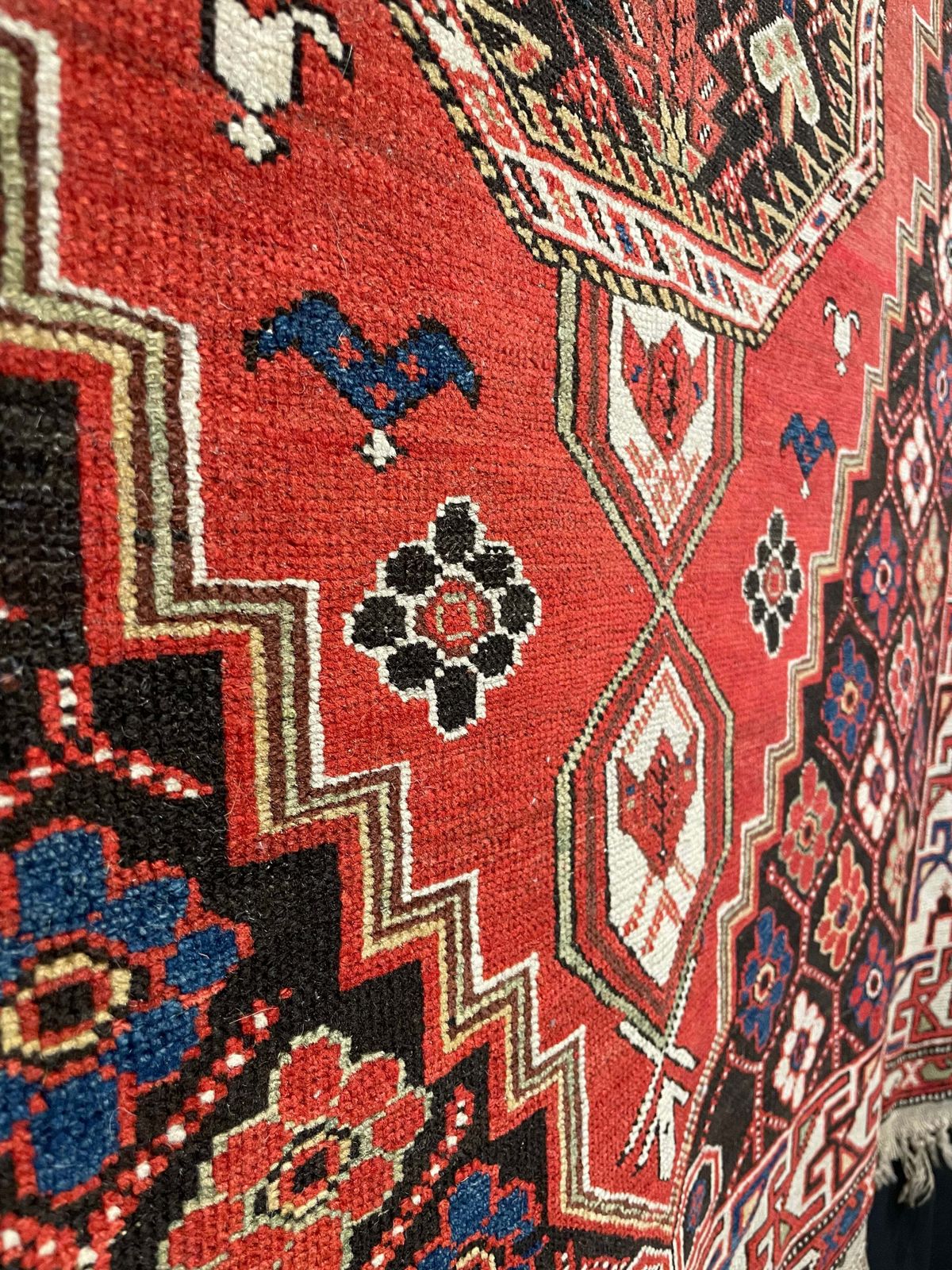 Antique Caucasian Shirvan 'Bird Rug' photo vinterior