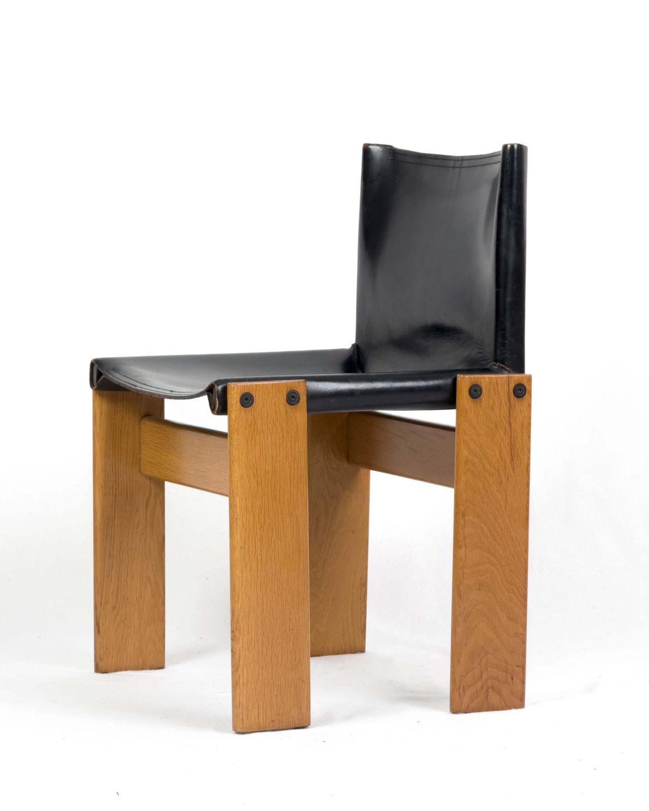 Set Of 4 Monk Dining Chairs By Afra & Tobia Scarpa For Molteni, 1970s photo vinterior