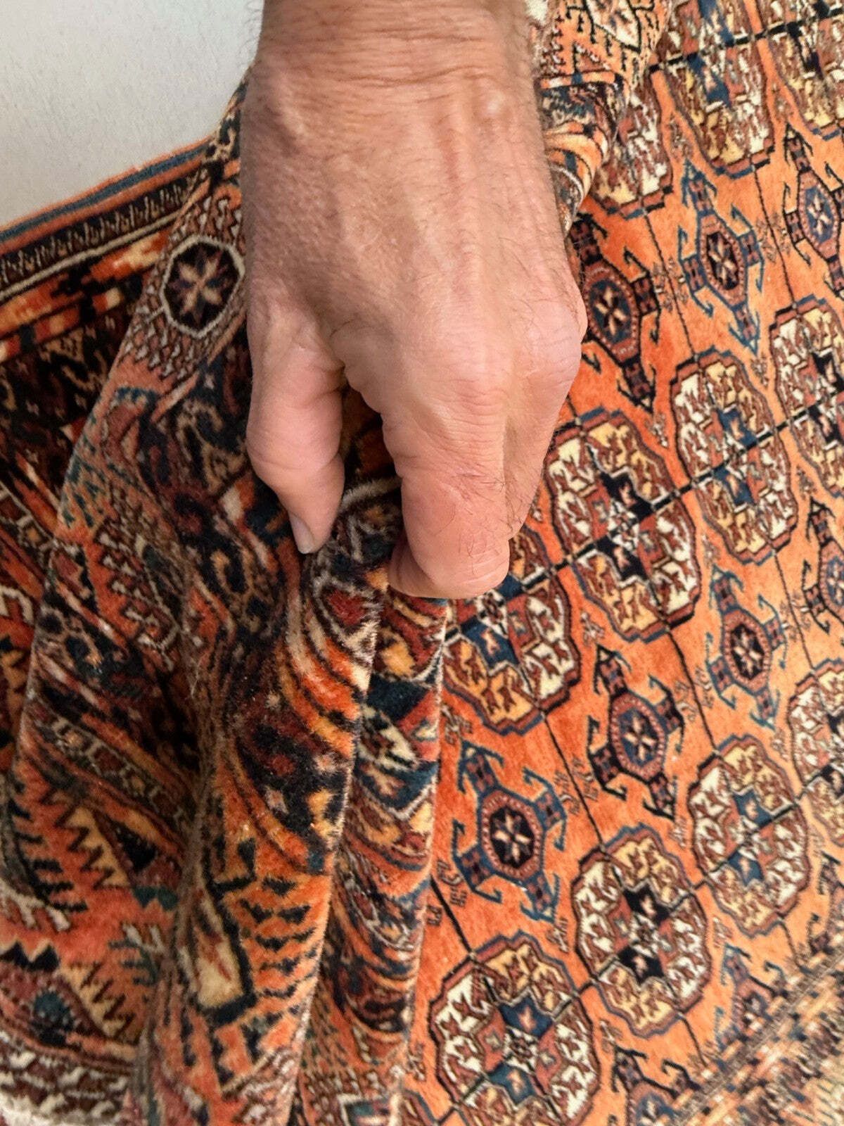 photo for sale Afghan Turkoman Rug 204x161 Cm, Large 2523