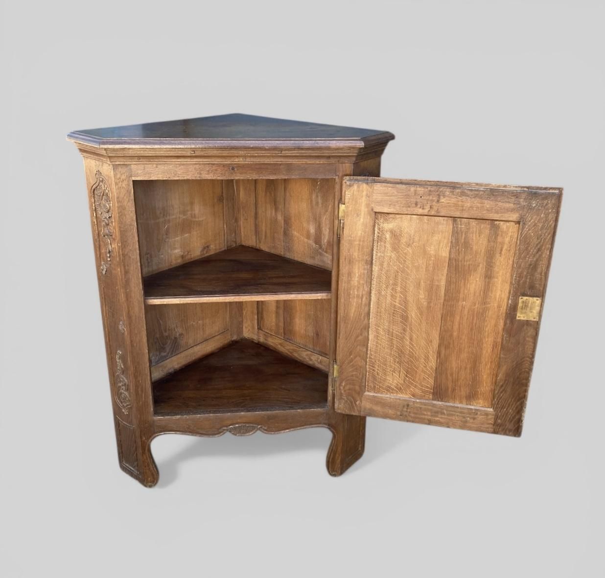 Late 19th Century French Oak Provincial Corner Cupboard photo buy