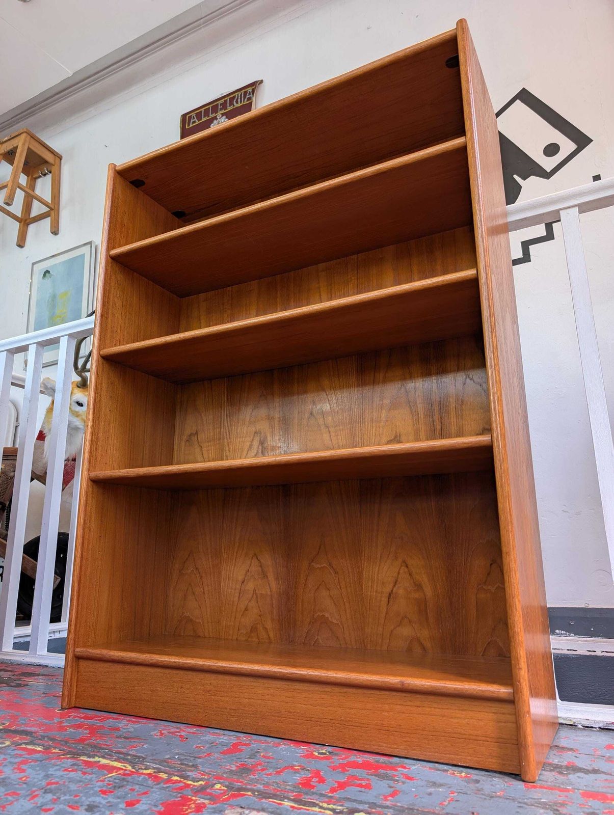 1960s Mcm Danish Teak Bookcase By Domino Mobler. photo Furniture