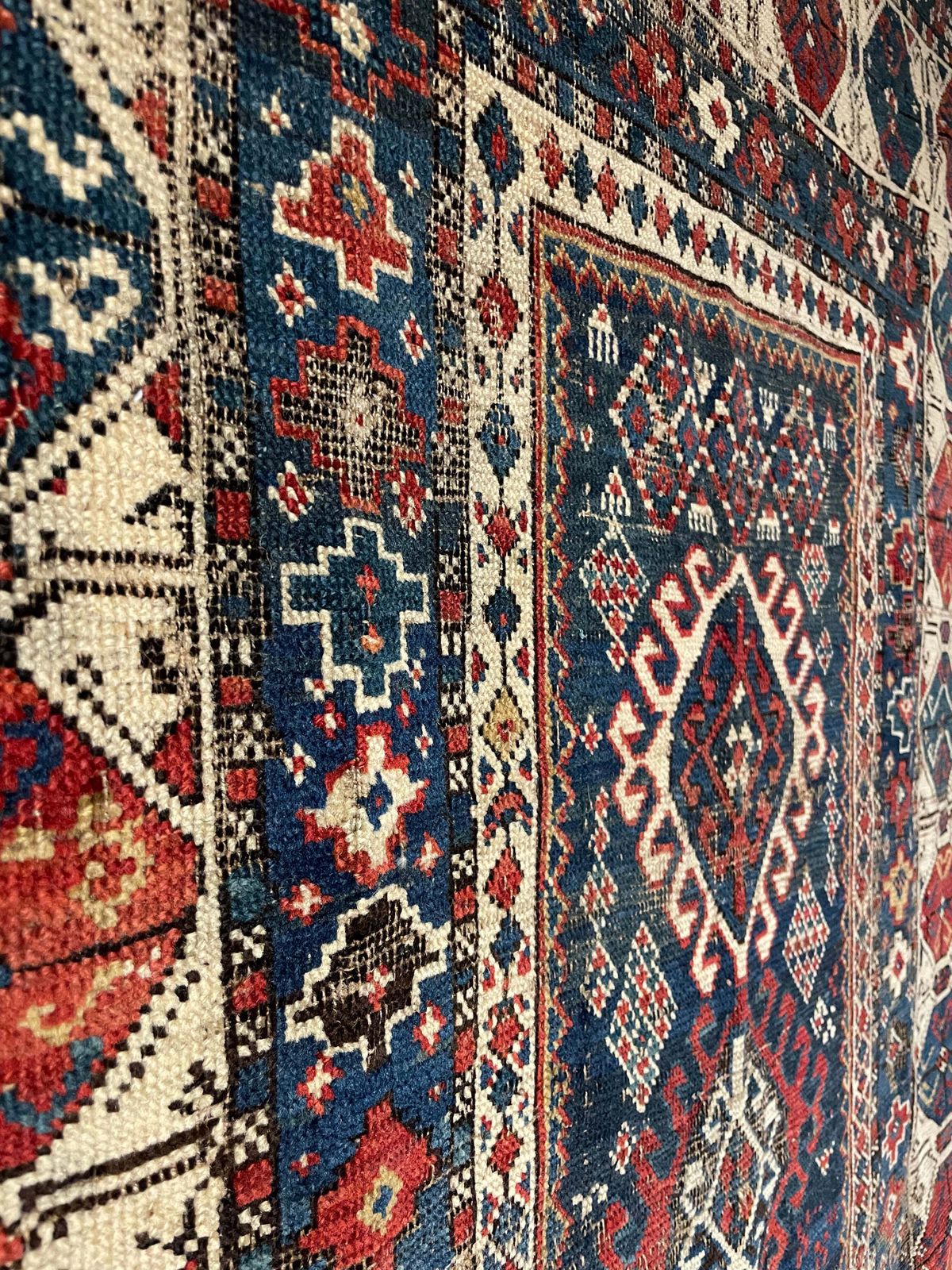 Antique Caucasian Shirvan Runner (Fragment). photo for sale