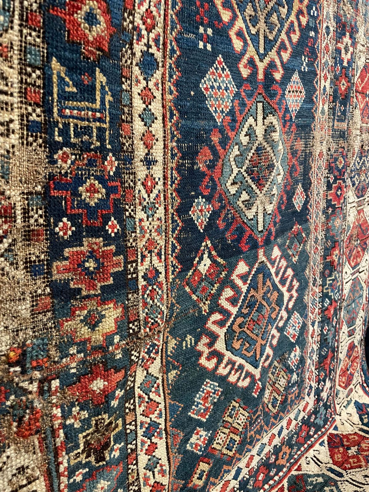 Antique Caucasian Shirvan Runner (Fragment). photo 395.0