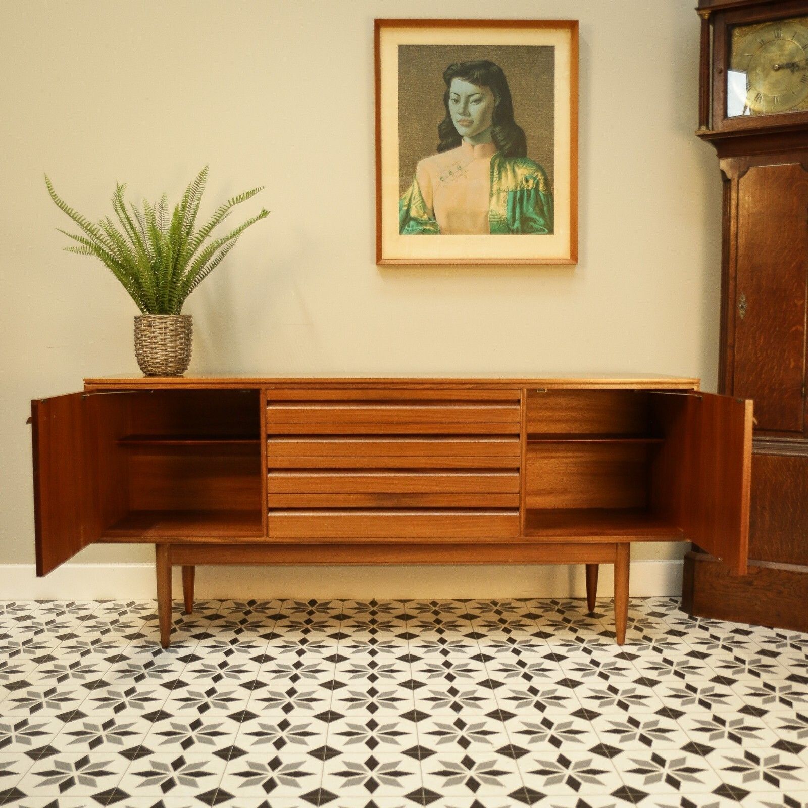 White And Newton Teak Mid Century Sideboard photo buy