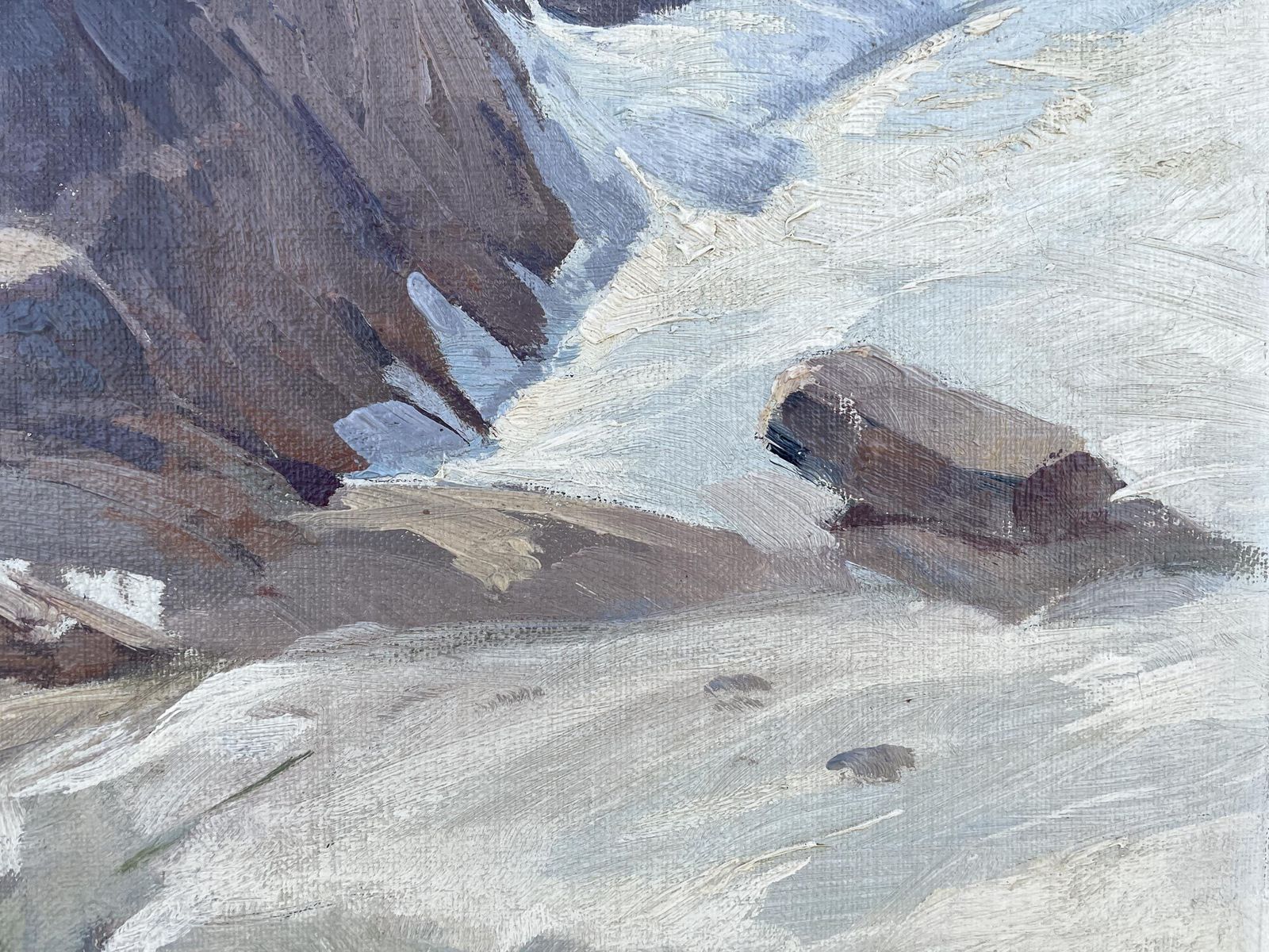 Mont Blanc – Oil Painting On Panel – Karl Böttner, 1939 photo 1500.0