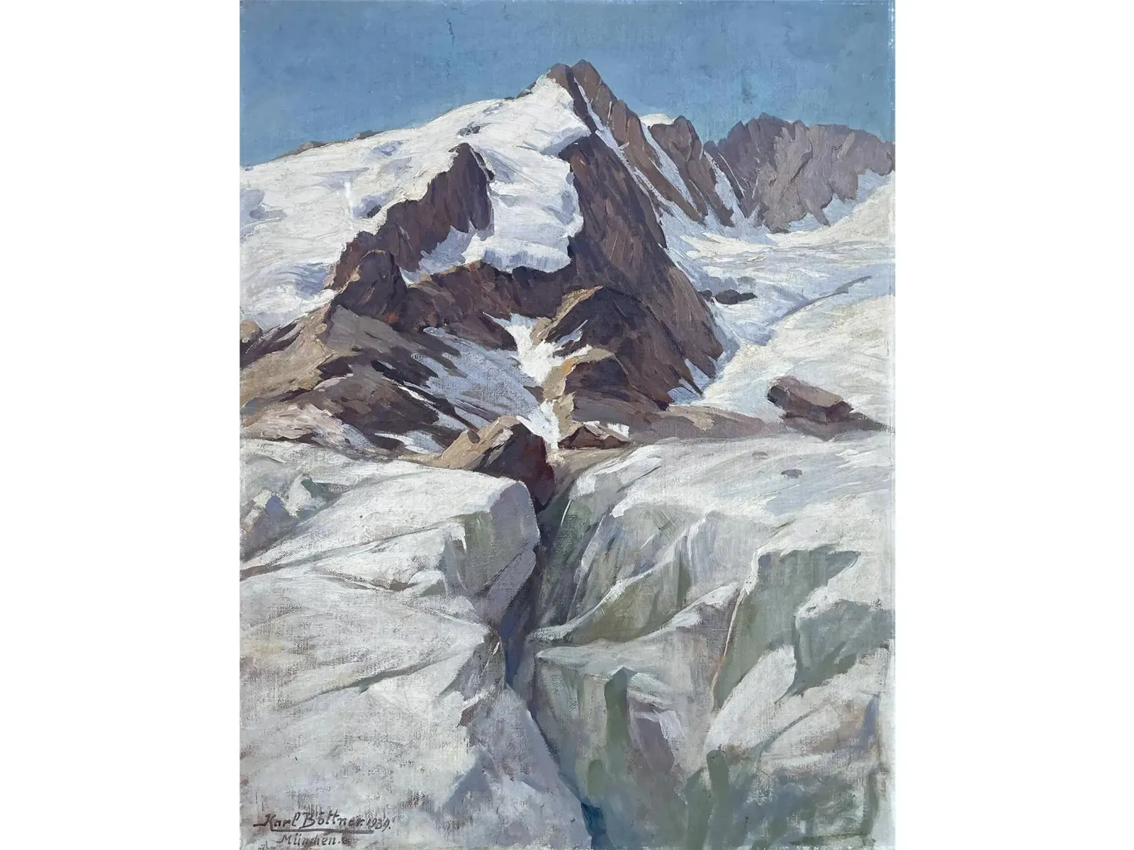 1500.0 Mont Blanc – Oil Painting On Panel – Karl Böttner, 1939 photo