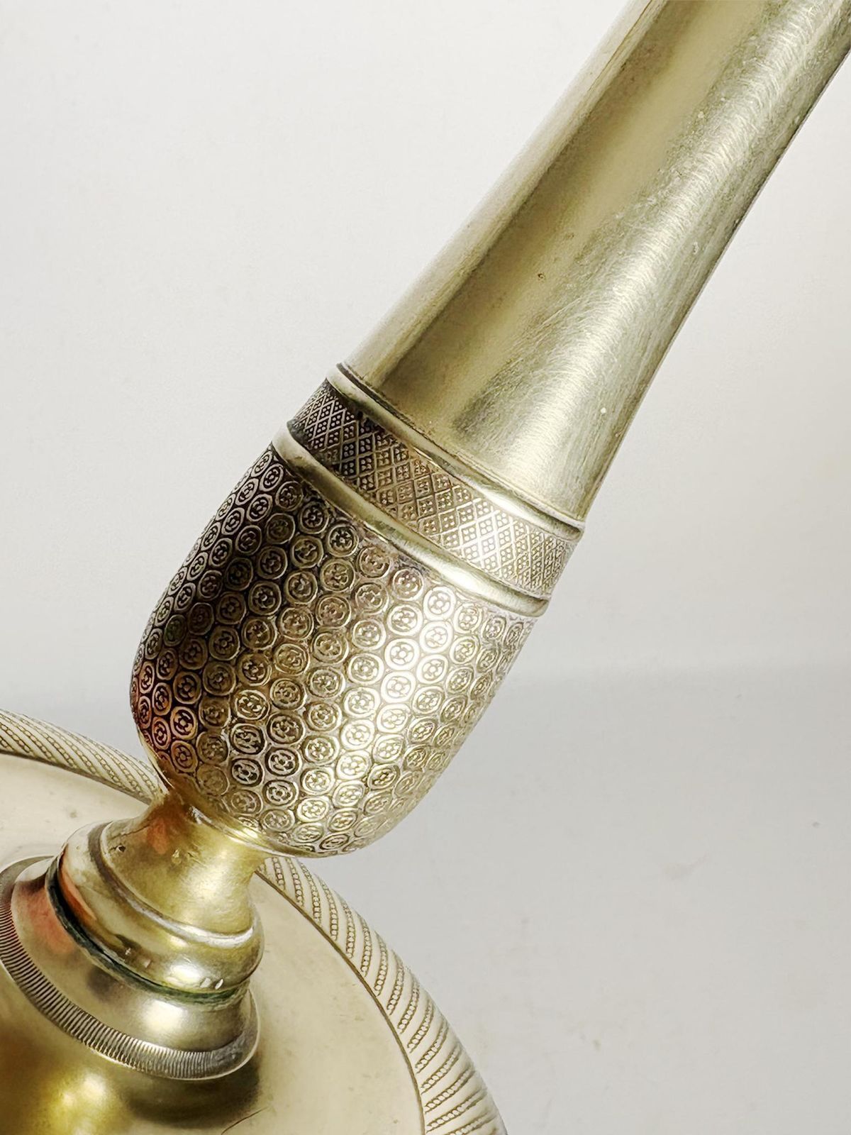 Pair Of Brass Candlesticks, France, 19th Century photo 480.0