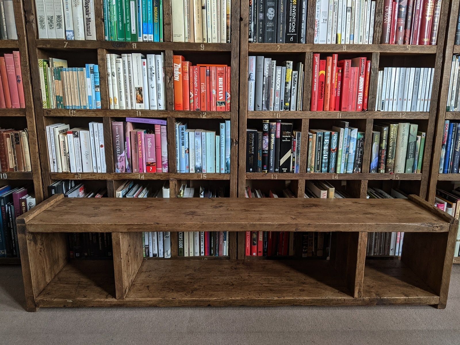 Made To Order Bookcases Pigeon Holes & Cabinets Reclaimed Wood Industrial Style photo furniture