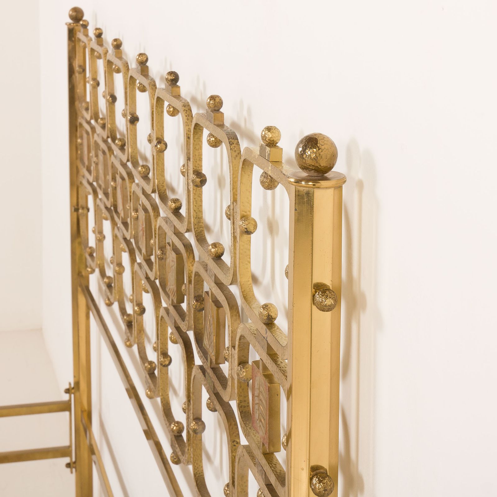 Italian Brass Bed By Ciansky, Shelba And Luciano Frigerio For Frigerio Di Desio, 1960s photo 1972.0
