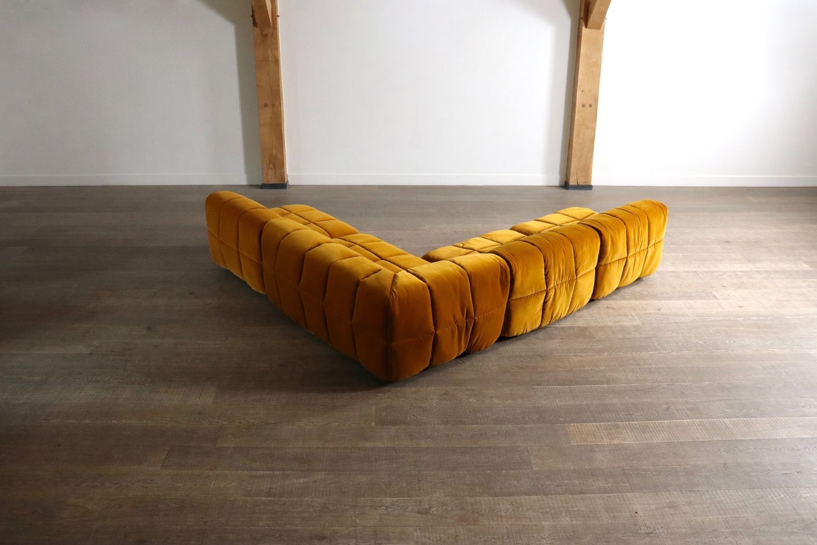 photo vinterior Arflex Strips Sofa Door Cini Boeri In Fluweel, Italië 1968