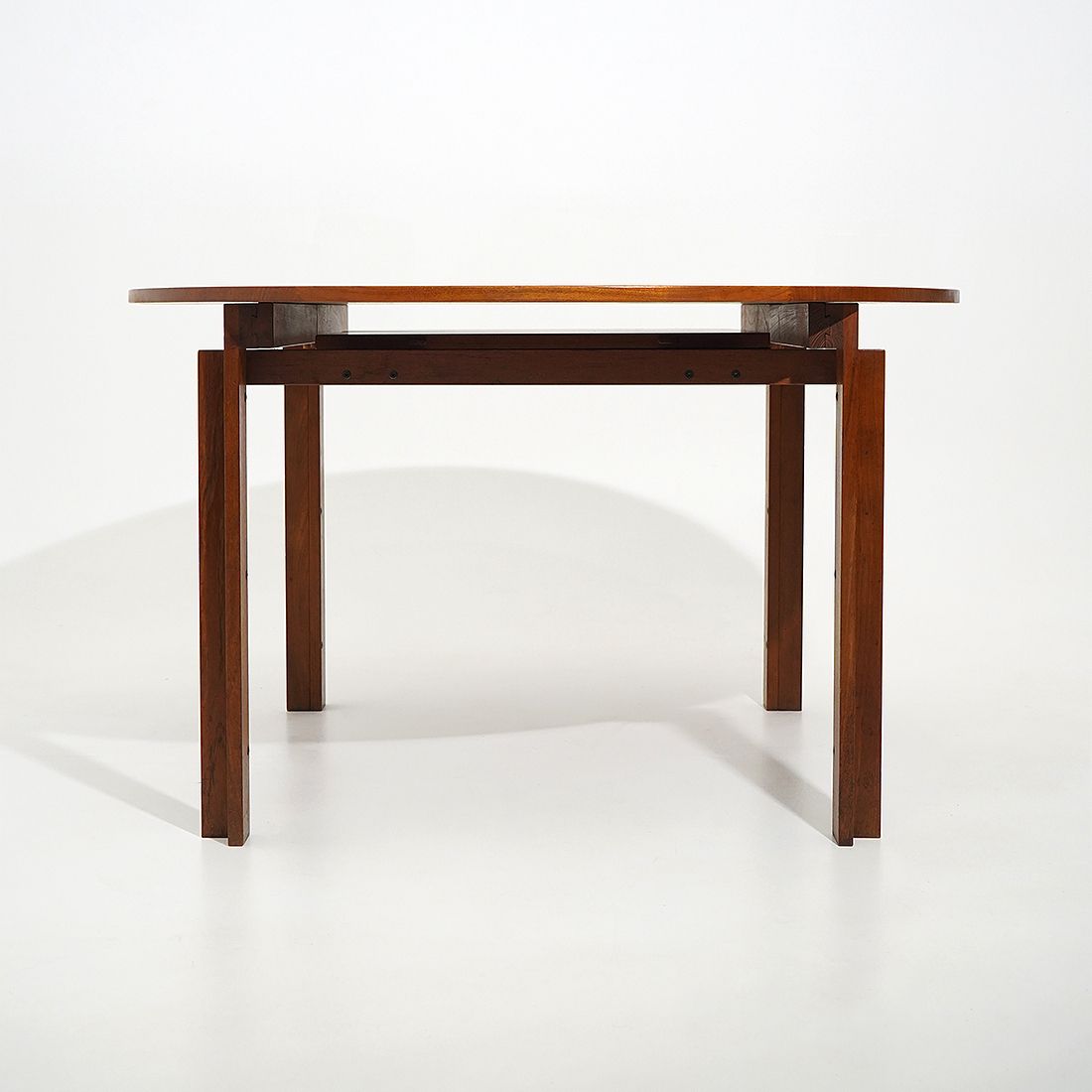 Extendable Round Table By Inge Klingeberg For France E Son, 1960s photo buy