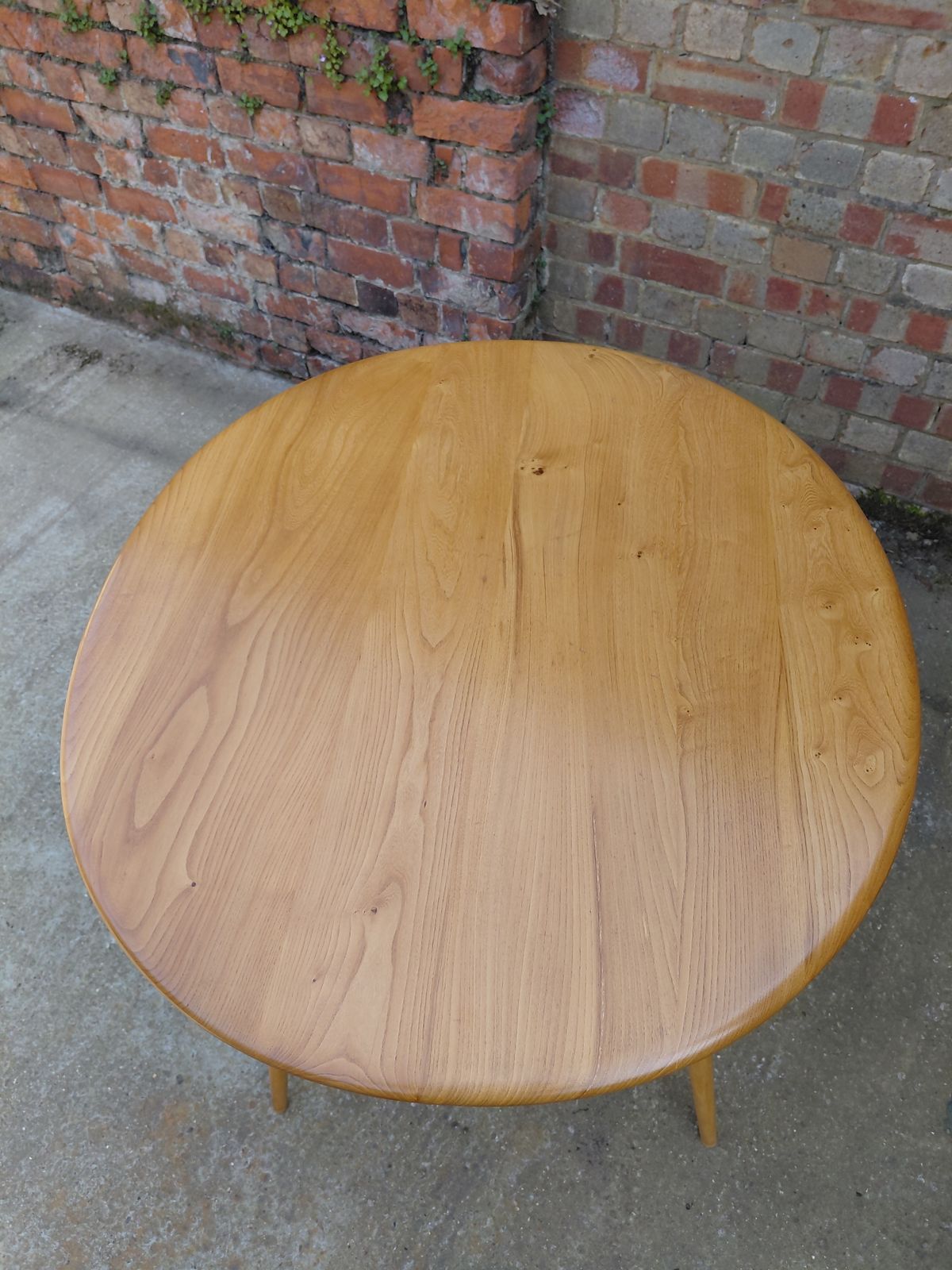 Ercol Blonde Oval Breakfast Table   Model Number 396  & Set Of 4 Ercol Chairs Model 370 photo vintage