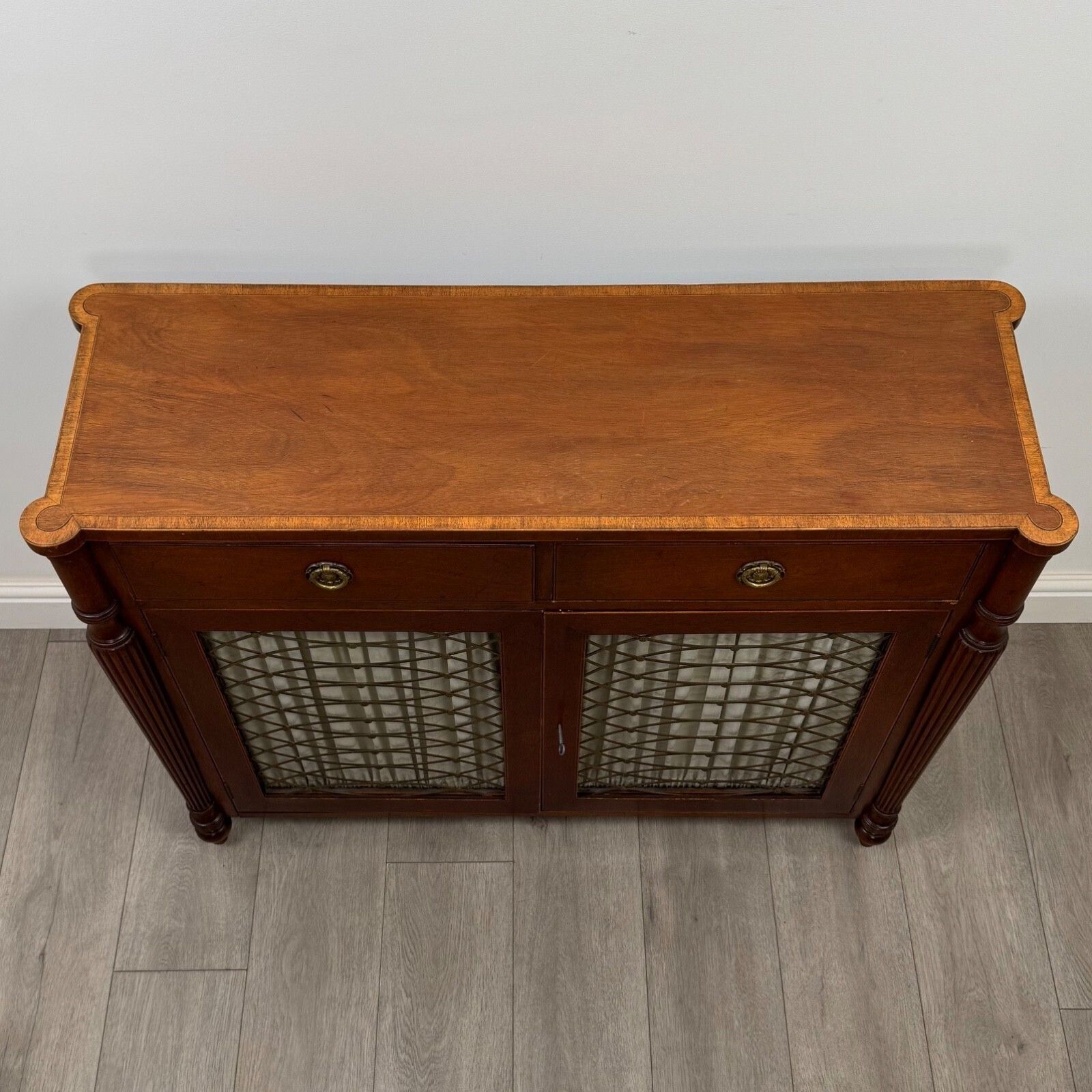 photo for sale Antique 19th Century Regency Style Cupboard In Mahogany ( Af 5438 )