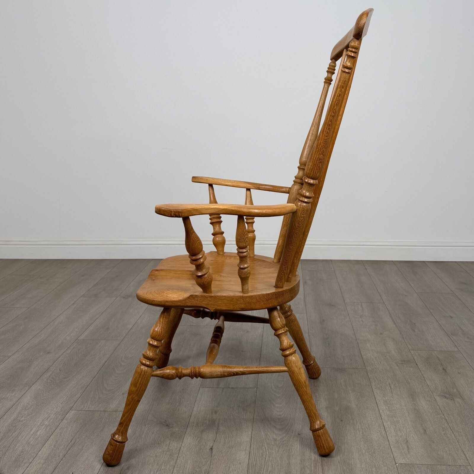 Antique 20th Century Farmhouse Windsor Armchair In Oak ( Af 5430 ) photo furniture