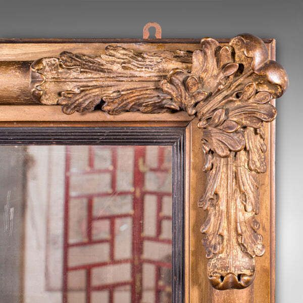 photo furniture Antique Regency Overmantle Mirror, English, Giltwood, Neoclassical, Circa 1820