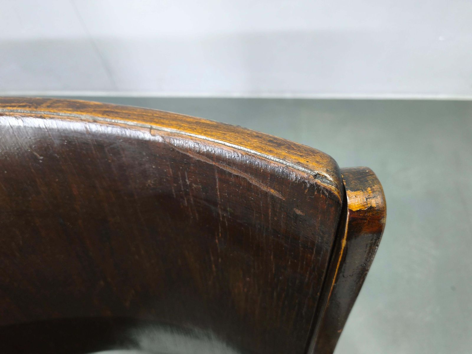 photo buy 1940s Thonet Cinema Double Seat, Beech Wood Theater Bench