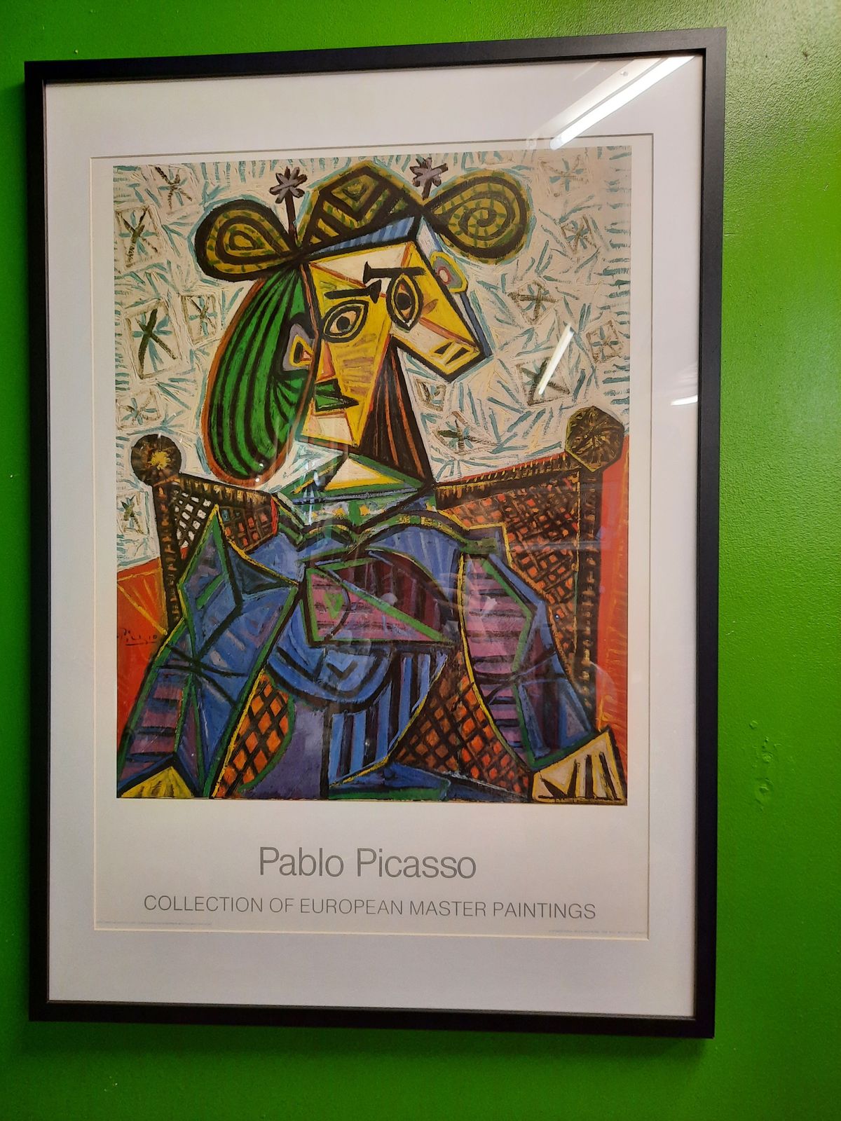 Pablo Picasso Collection Of European Masters Framed Print / Femme Assise Dans Un Fauteuil photo for sale