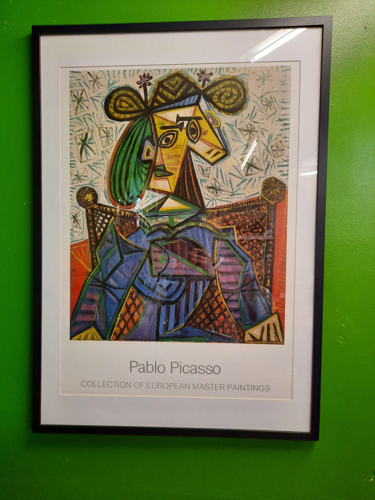 Pablo Picasso Collection Of European Masters Framed Print / Femme Assise Dans Un Fauteuil