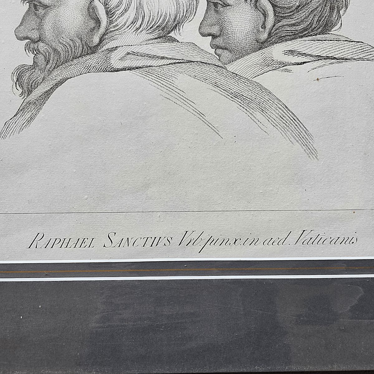 Antique Italian Engraving After Raphael Sanzio, Late 1700s photo for sale