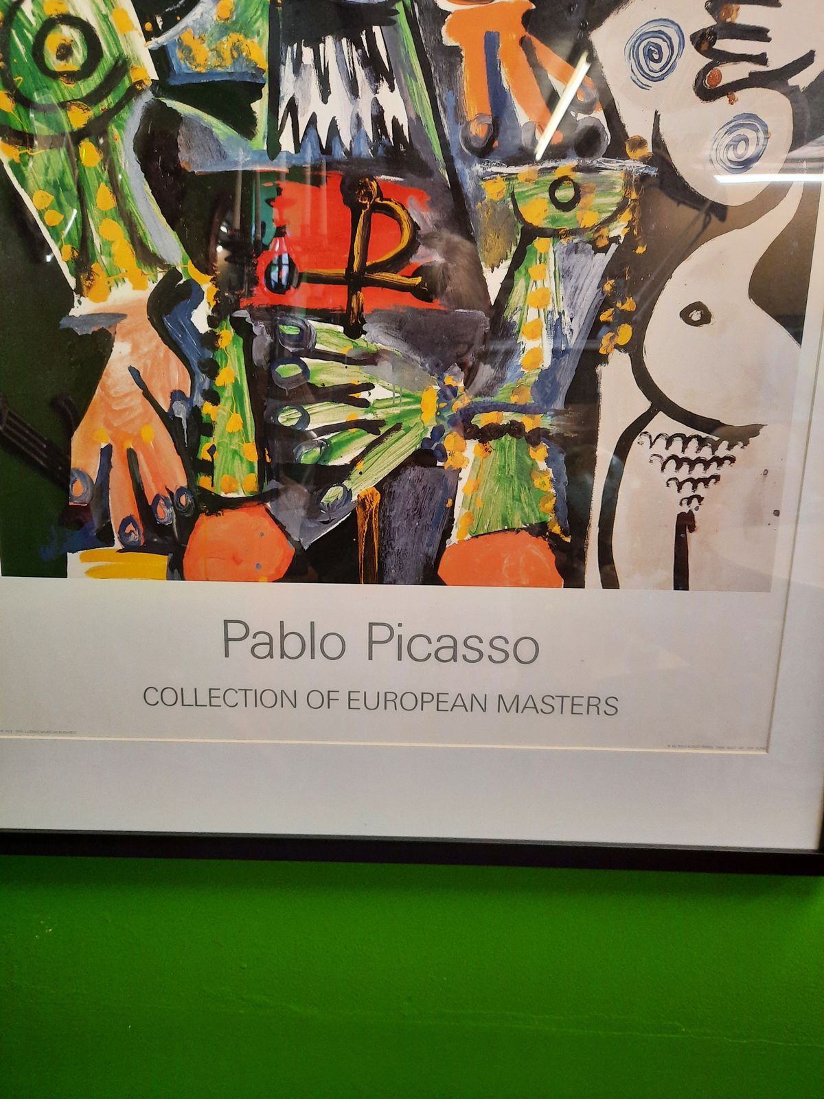 Pablo Picasso Collection Of European Masters Framed Print / Matador E Femme Nue photo vintage