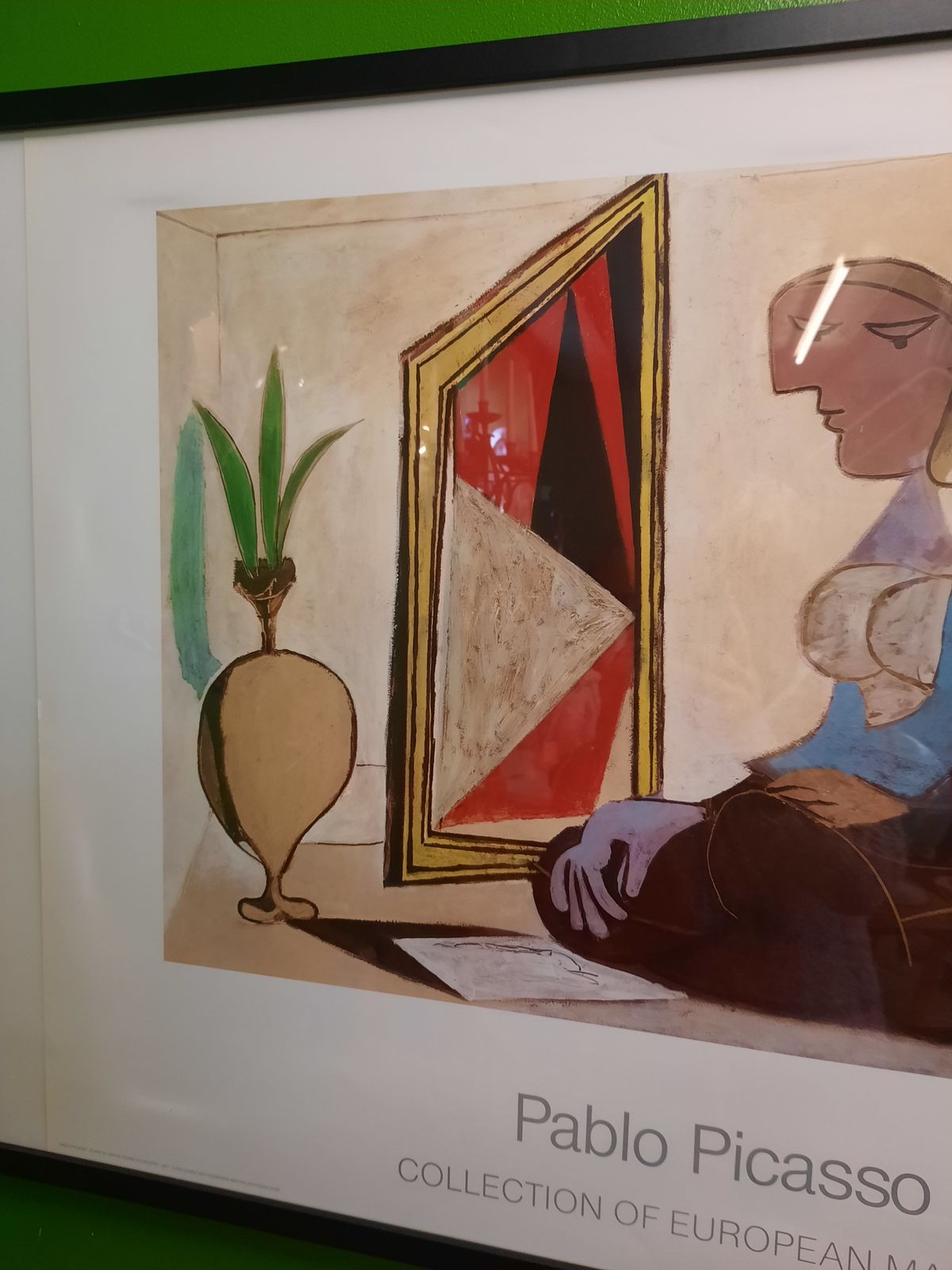 Pablo Picasso Collection Of European Masters Framed Print / Femme Au Miroir photo 295.0