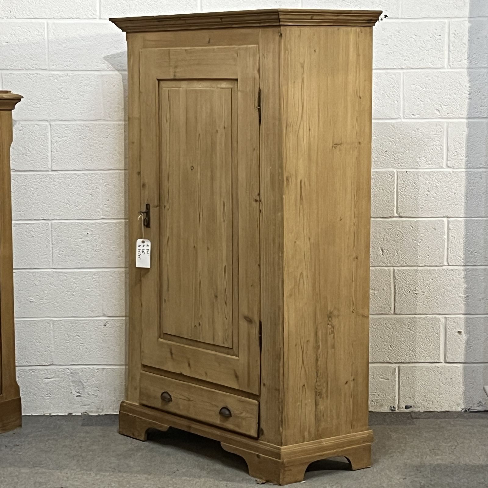 Antique Pine Small Wardrobe, 1910s photo furniture