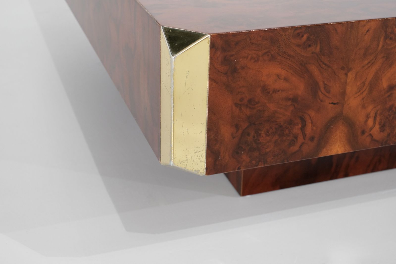 Furniture Coffee Table Alveo Attributed To Willy Rizzo For Mario Sabot, Italy 1970s photo