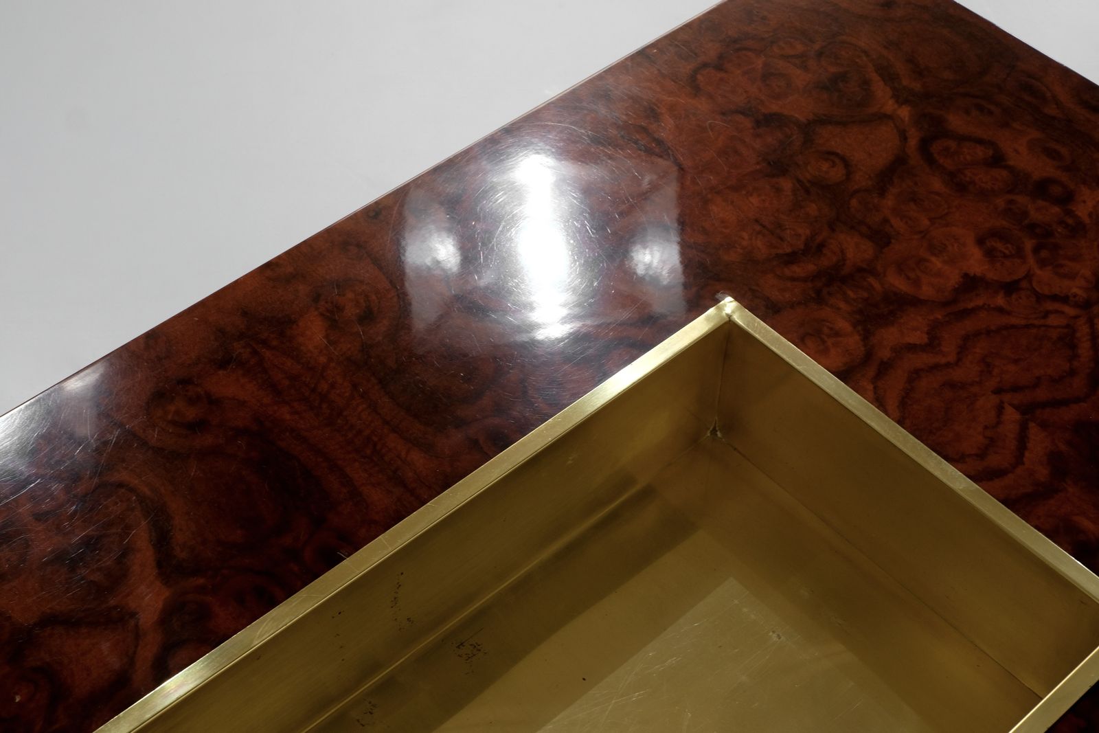 photo vinterior Coffee Table Alveo Attributed To Willy Rizzo For Mario Sabot, Italy 1970s
