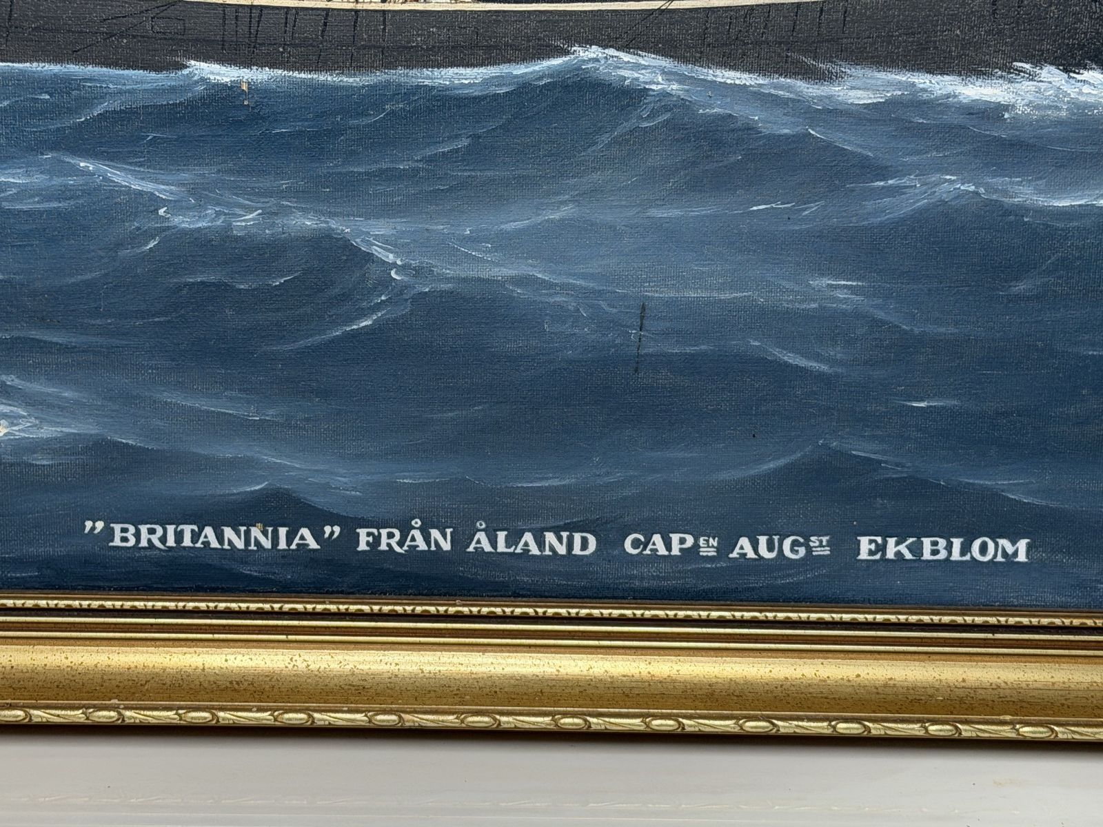 “Britannia Of åland Under Full Sail” — Captain August Ekblom Baltic Trading Barque | After Andreas G. Lind, London 1869 | B. Hartvik, Mariehamn 1979 photo buy