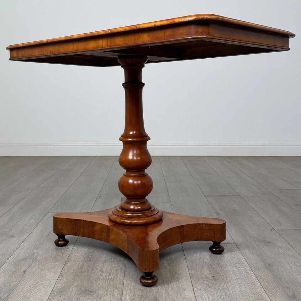 Antique 19th Century Victorian Side Table In Satinwood ( Af 5476 ) photo vinterior