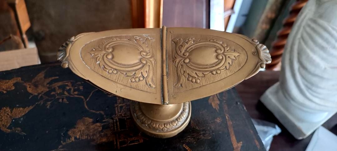 Embossed Copper Incense Holder, 19th Century, Italy photo for sale