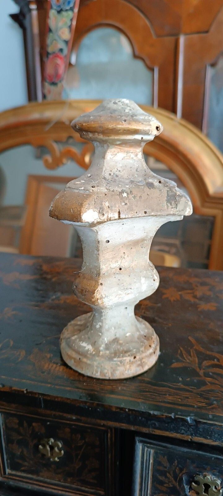 Sacred Art Candlestick, Perettone, Palm Holder, Louis XVI, Tuscany photo Home Decor