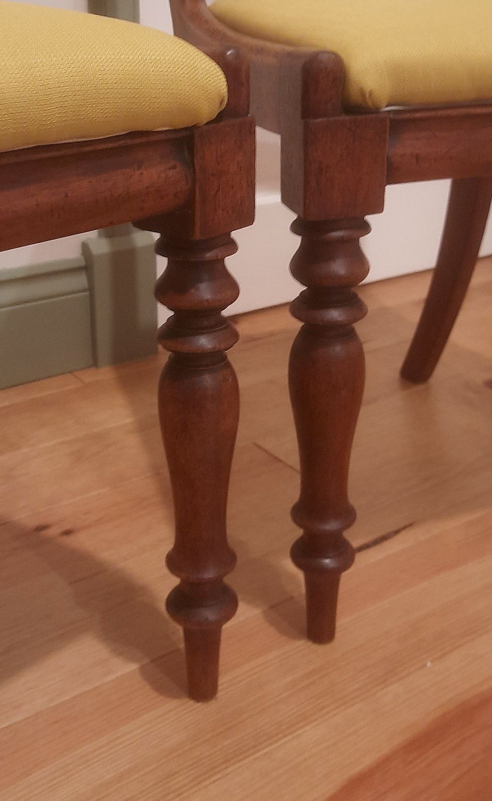 Pair Of Victorian Mahogany Dining Chairs photo for sale