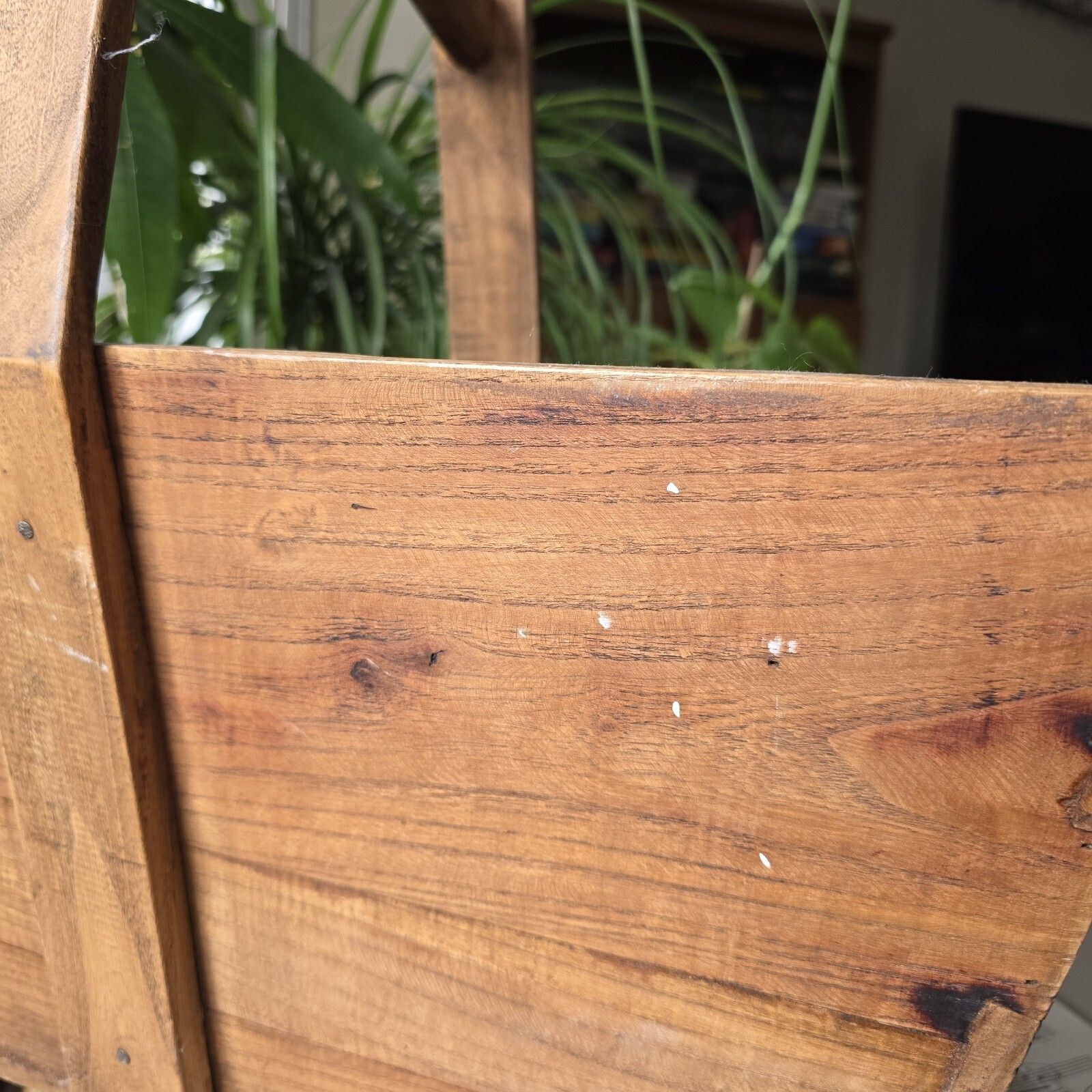photo for sale Antique Wooden Trug Chinese Rice Grains Vegetables Old World Rustic Country