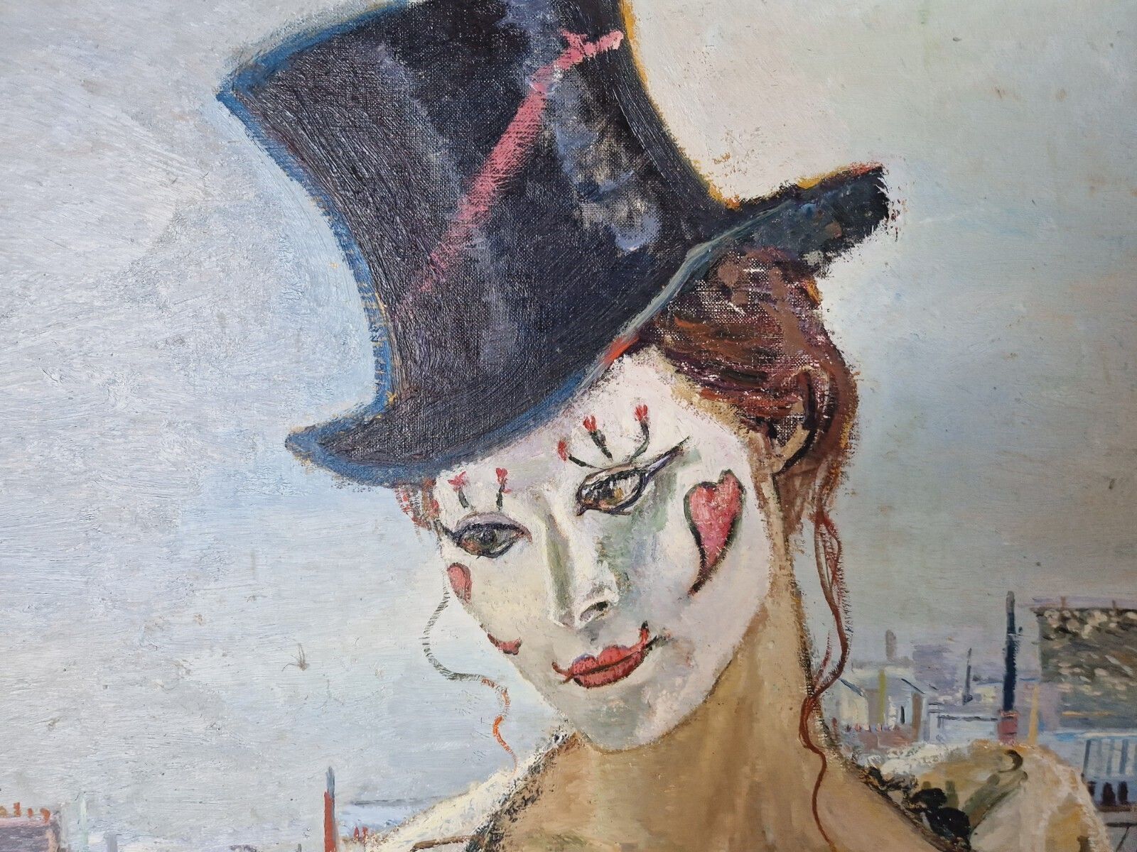 photo furniture Mid Century Oil Painting French Mme Paris