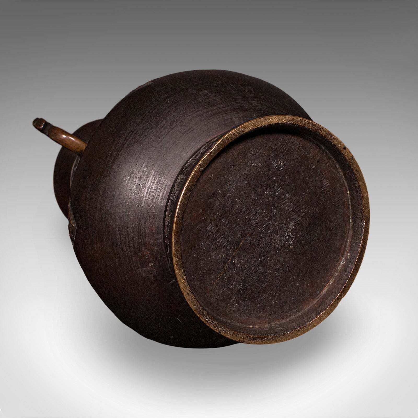photo for sale Antique Hu Vase, Oriental, Bronze, Flower Pot, Display Urn, Victorian, C.1880