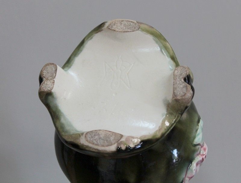 photo for sale Pair Of Twentieth Barbotines Vases