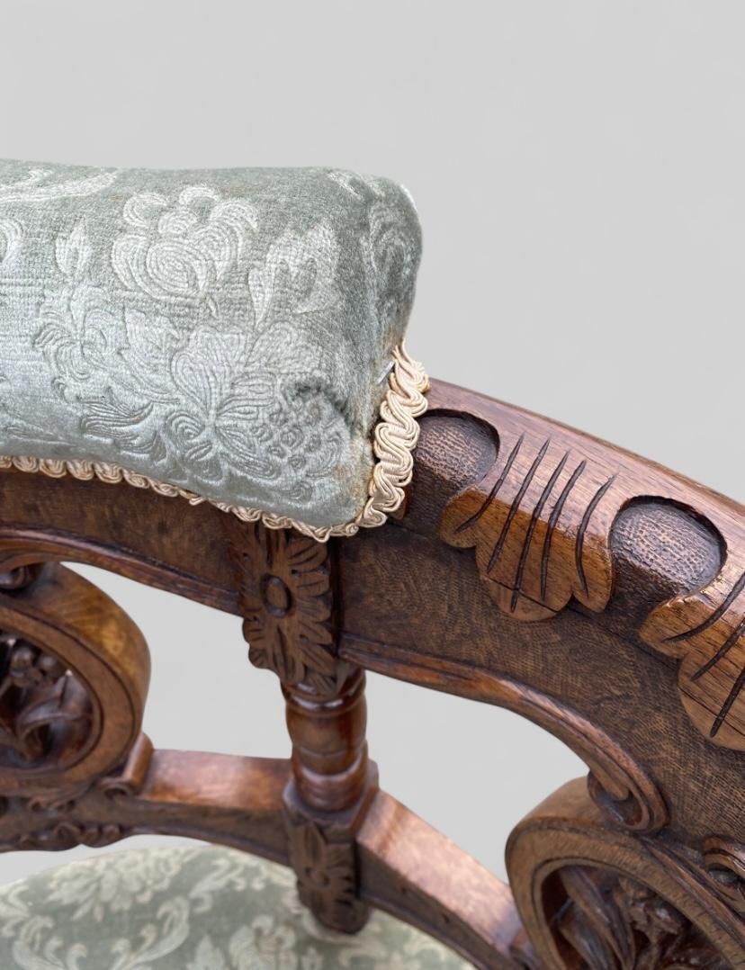 Burgermeister Carved Oak Antique Chair photo 295.0