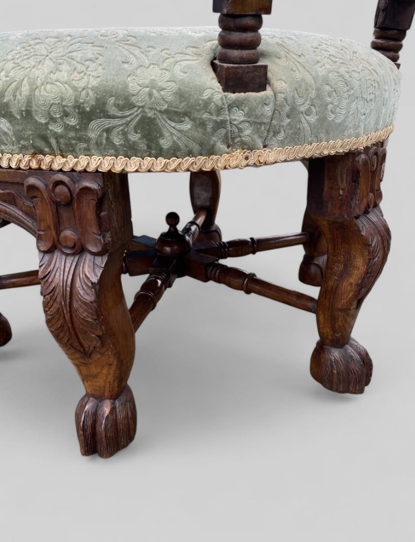 photo for sale Burgermeister Carved Oak Antique Chair