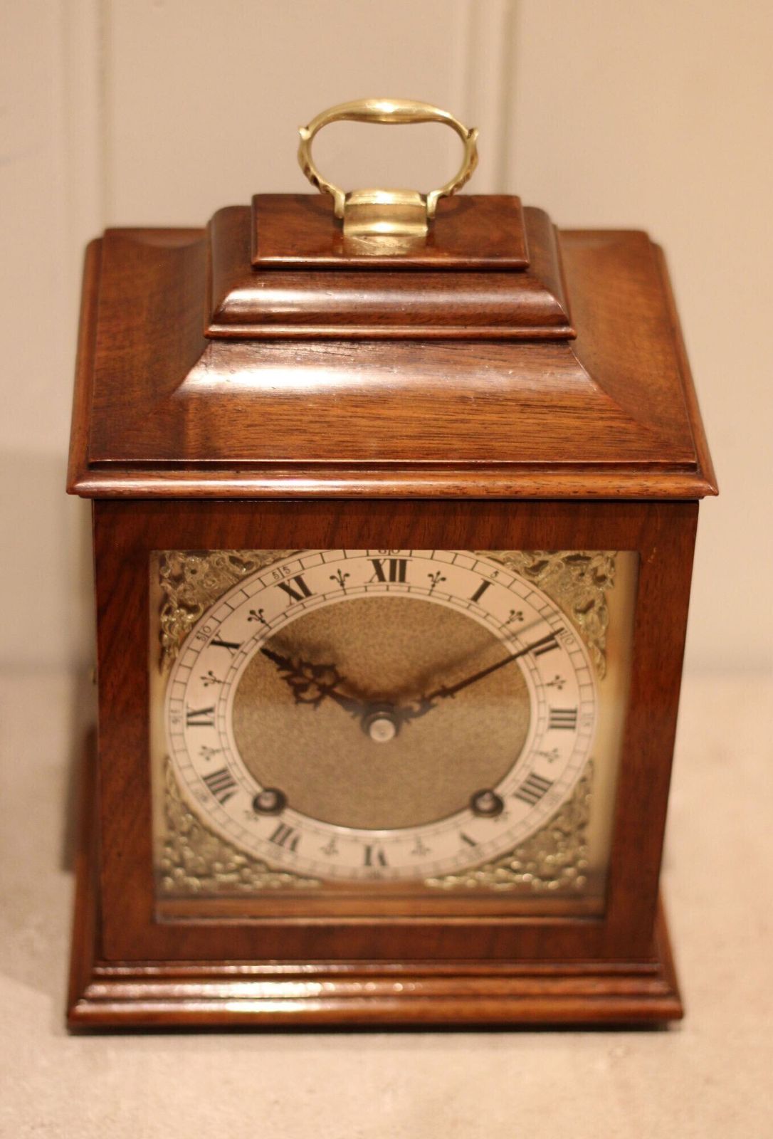 Garrards Walnut Bracket Clock photo vintage