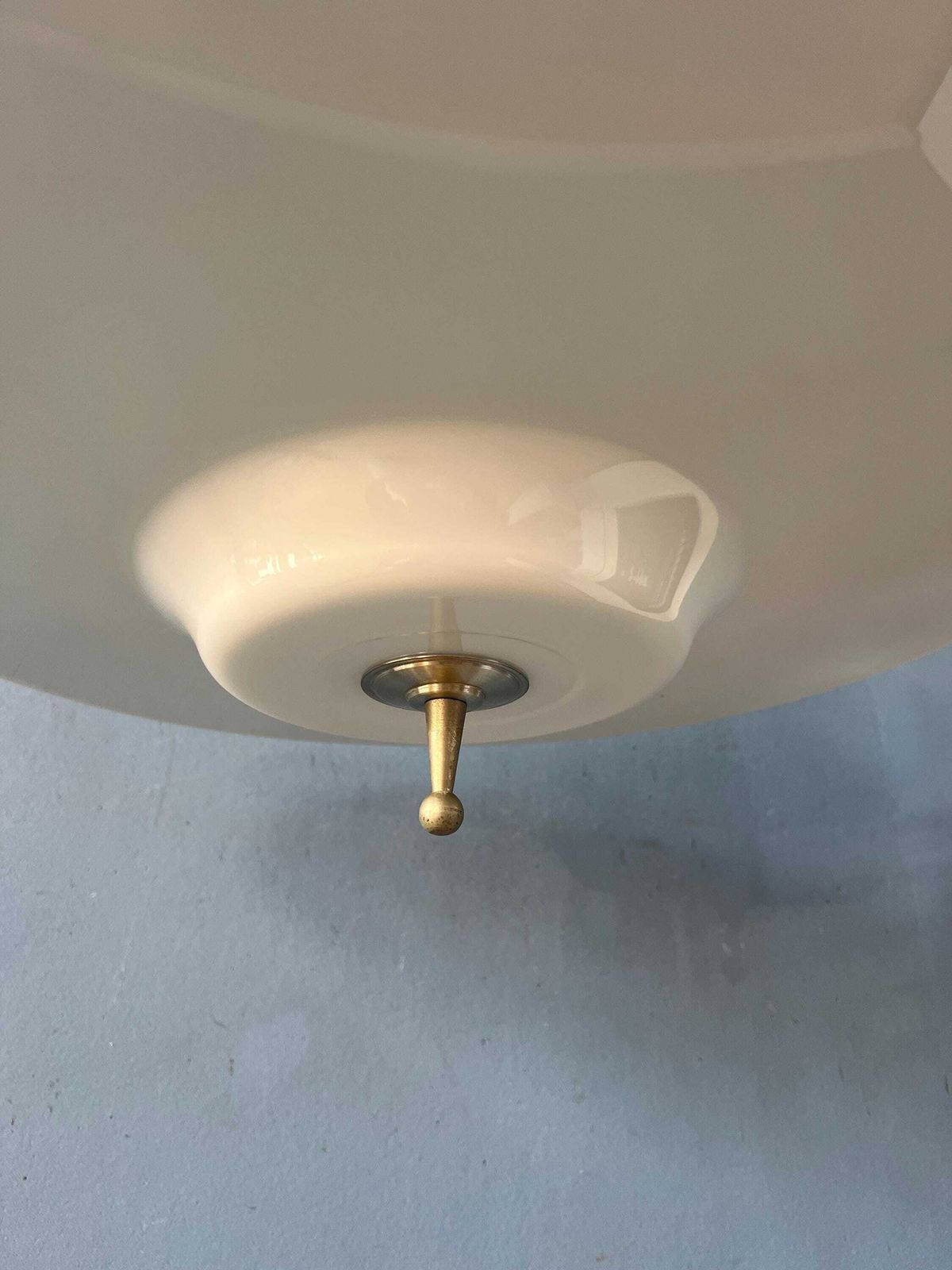 photo vintage Blauwe Ufo Vliegende Schotel Space Age Hanglamp