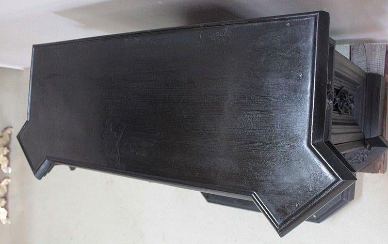 Cast Iron & Iron Fireplace 1920 photo furniture