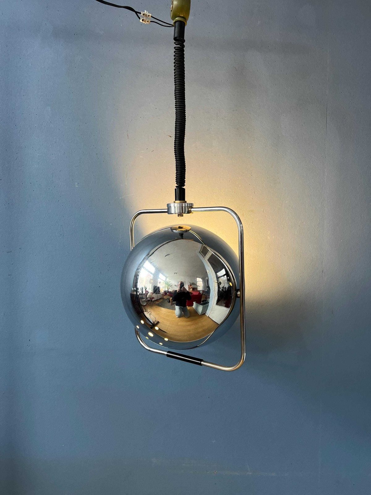 Chromen Mid Century Gepo Eyeball Hanglamp photo furniture