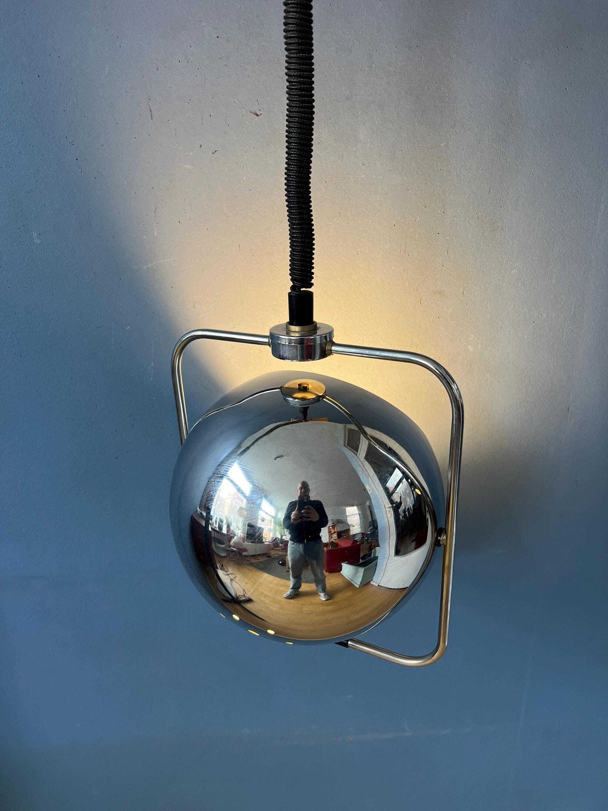 Chromen Mid Century Gepo Eyeball Hanglamp photo 419.0