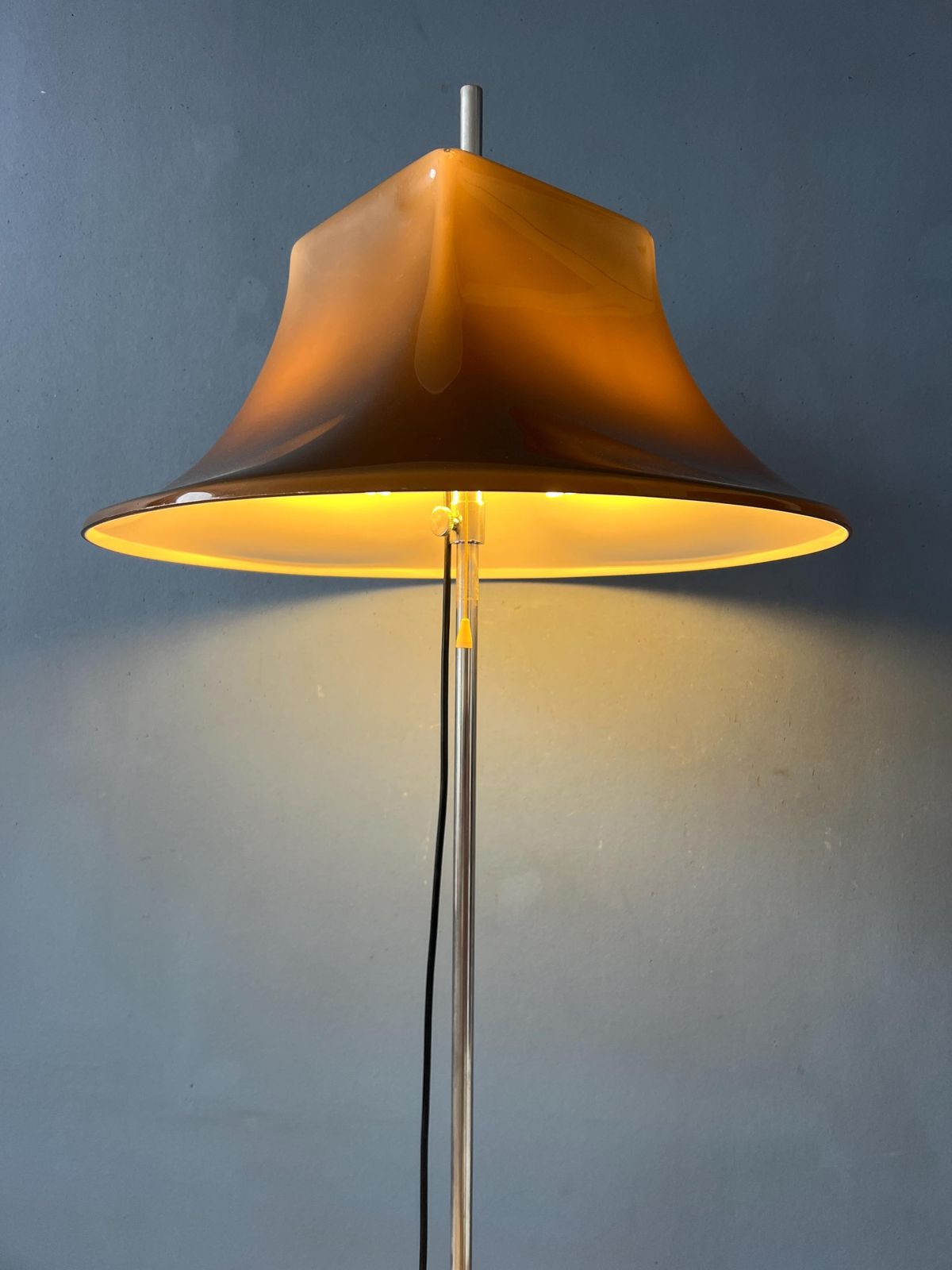 Mid Century Witch Hat Space Age Floor Lamp By Willem Hagoort photo for sale