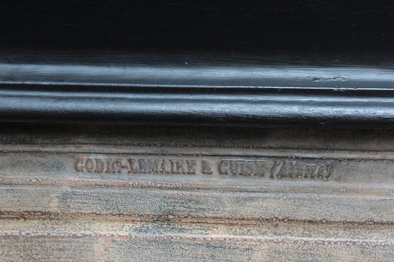 photo for sale Cast Iron & Iron Fireplace 1920