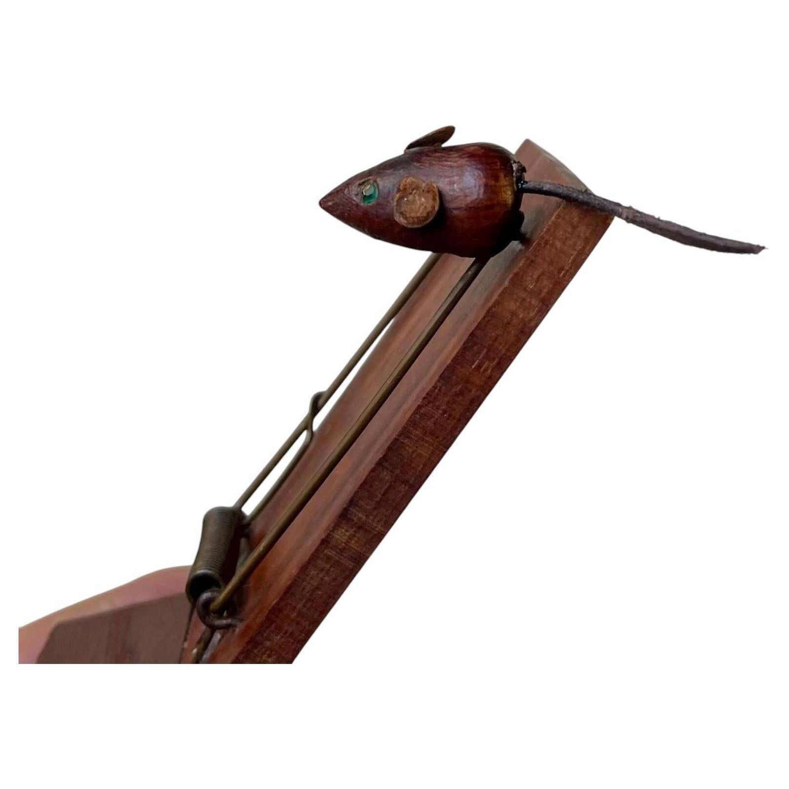 Scandinavian Mid Century Mousetrap Paper Holder In Teak, 1960s